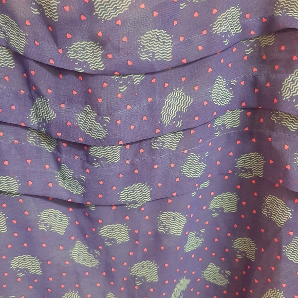 Hello Kitty Sheer Blouse Junior Size XXL - Picture 2 of 4